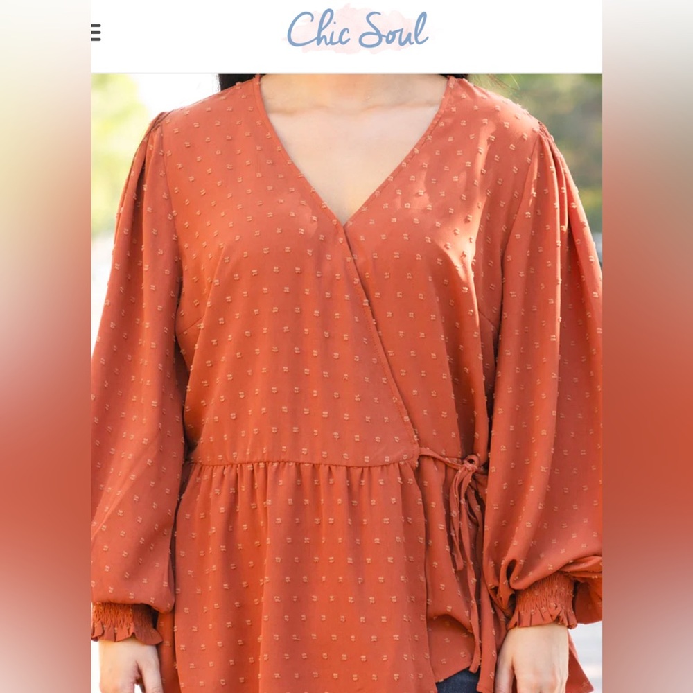 NEW Chic Soul Bronzed Goddess Top